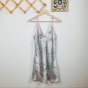 leopard silky gorgeous slip dress